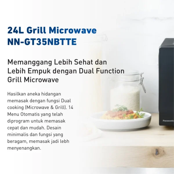 panasonic nn gt35nbtte microwave grill series [24 l] garansi resmi original