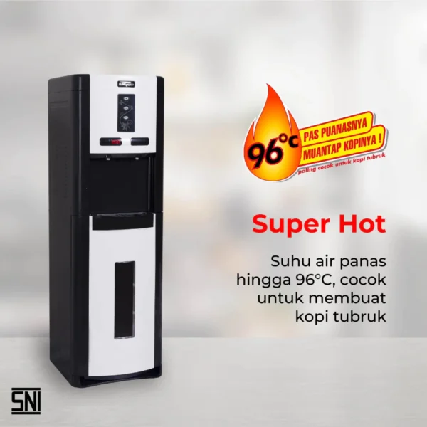 dispenser miyako wdp300 galon bawah [hot cool 15°] garansi resmi original