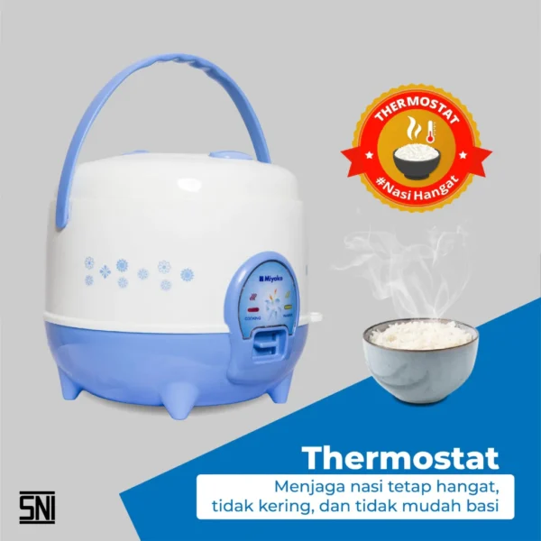 magic com miyako mcm612 rice cooker3 in 1 magic warmer plus 1.2 liter garansi resmi original