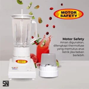 blender miyako bl101pl plastik 1 liter putih 250 watt garansi resmi original