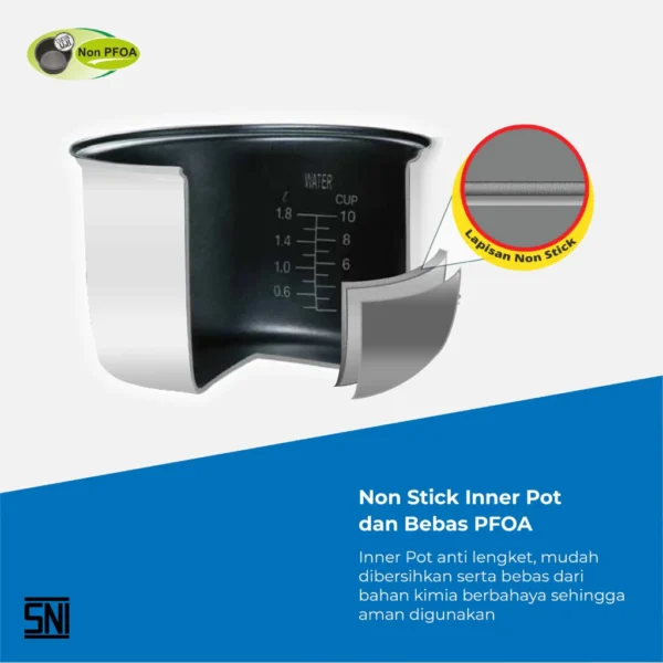 magic com miyako mcm508btkprg magic warmer plus rice cooker [1,8 ltr] garansi resmi original