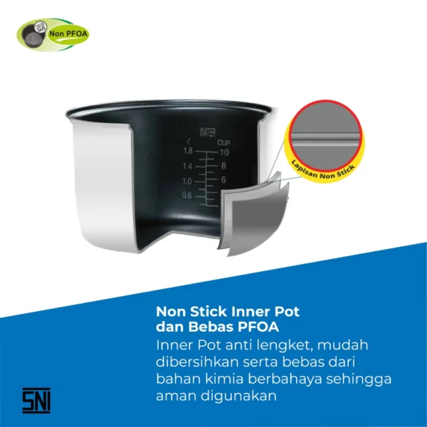 magic com miyako mcm612 rice cooker3 in 1 magic warmer plus 1.2 liter garansi resmi original