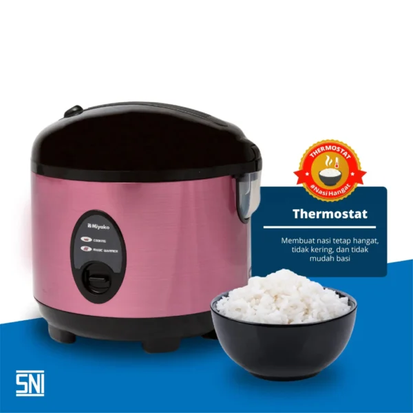 magic com miyako mcm508sbc nanoal anti lengket rice cooker 1.8 liter 3in1 magic warmer plus garansi resmi original
