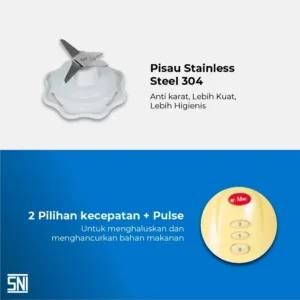 blender miyako bl211ply (plastik) kuning [1.5l] garansi resmi original