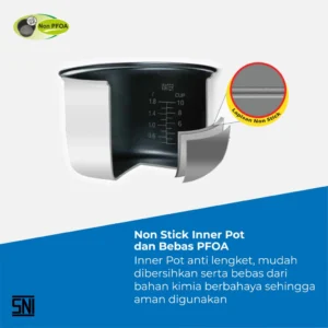 rice cooker miyako psg607 / penanak nasi [0.6l] garansi resmi original
