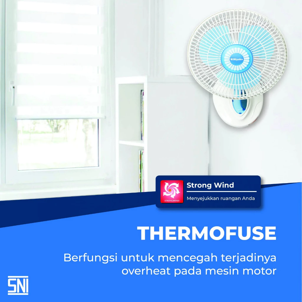 kipas angin miyako kad927bgb kipas meja kipas dinding 9 inc garansi resmi original