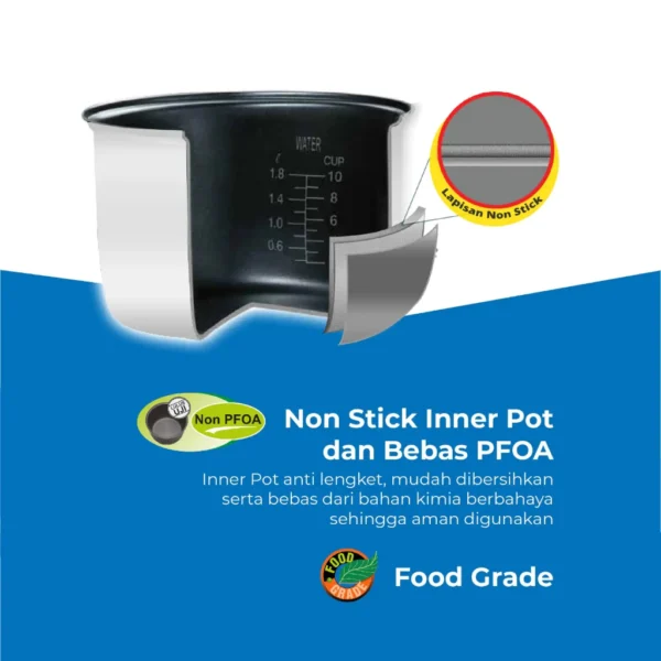 magic warmer plus miyako mcm528sb magic com 1,8 liter rosegold garansi resmi original