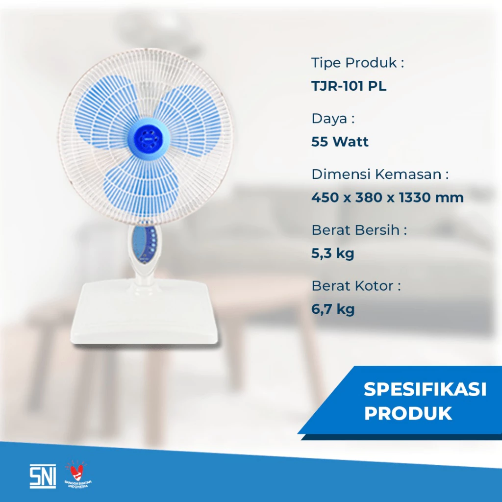 kipas angin miyako tjr101pl 3 in 1 fan 16 inch garansi resmi original