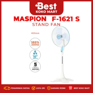 maspion kipas angin berdiri / stand fan 16 inch f 1621 garansi resmi original