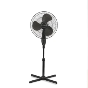 kipas angin miyako kas 1618 b gbbk stand fan 16in kaki silang 50w grill besi black garansi resmi original