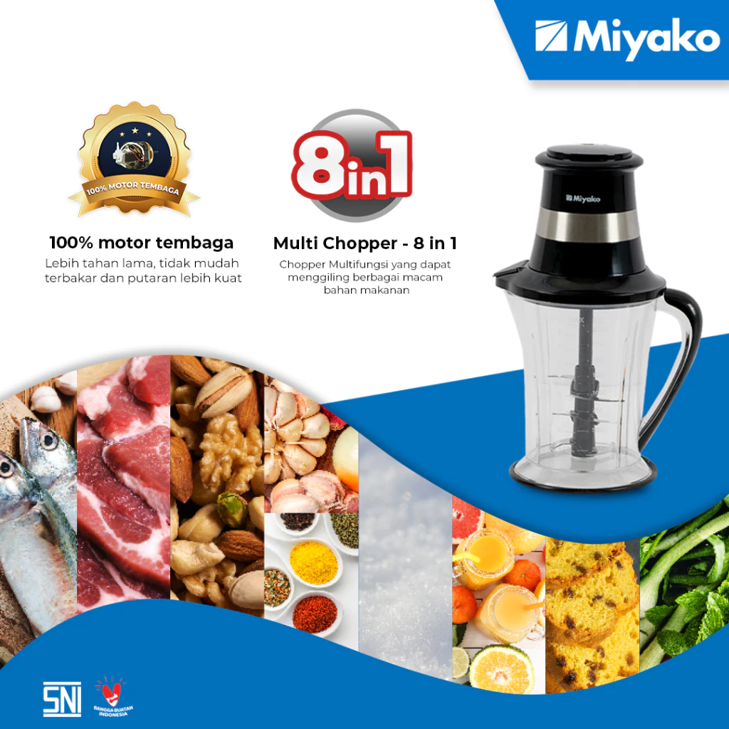 chopper miyako ch208ma food processor penggiling daging 2 liter 300 watt garansi resmi original chopper miyako ch208ma food processor penggiling daging 2 liter 300 watt garansi resmi original