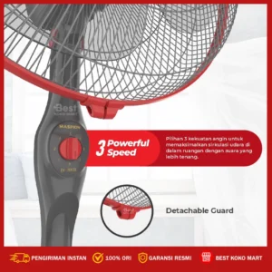 maspion kipas angin berdiri / stand fan 16 inch ex 1611 garansi resmi original