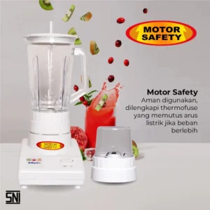 blender miyako bl101gs (kaca) putih [1l] garansi resmi original