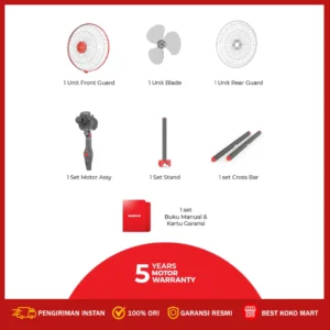 maspion kipas angin berdiri / stand fan 16 inch ex 1611 garansi resmi original