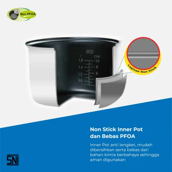 magic com miyako mcm508btkkwg magic warmer plus rice cooker [1,8 ltr] garansi resmi original