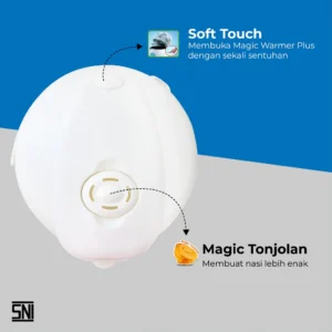 magic com miyako mcm838 rice cooker 3 in 1 penanak penghangat nasi 2.2 liter garansi resmi original