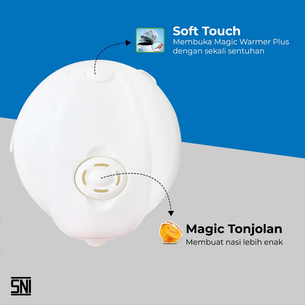 magic com miyako mcm838 rice cooker 3 in 1 penanak penghangat nasi 2.2 liter garansi resmi original