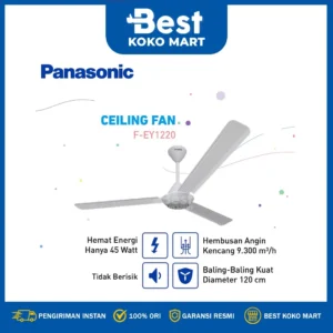 panasonic f ey1220 w ceiling fan warna putih industrial ceiling fan garansi resmi original