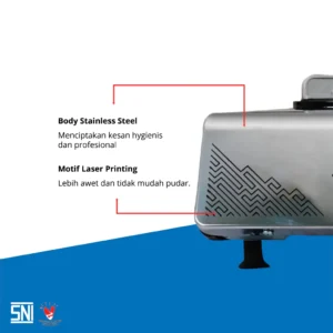 kompor gas miyako kg202se body stainless 2 tungku garansi resmi original