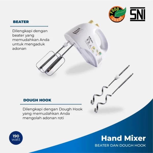 hand mixer miyako hm620 mixer tangan pengaduk bahan makanan