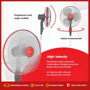 maspion kipas angin berdiri / stand fan 16 inch ex 1611 garansi resmi original