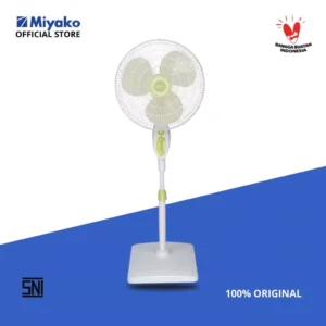 Kipas Angin Miyako KAS1627KBPL Kipas Meja & Berdiri - Stand Fan 16in 2in1 Kaki Kotak Jaring Plastik Garansi Resmi Original - Gambar 2