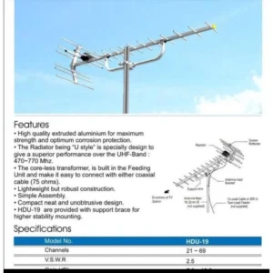 pf hd 19 antena digital hd 19 antena outdoor garansi resmi original