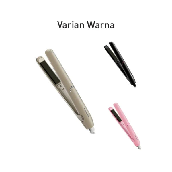 panasonic eh hv11 e415 hair straightener ceramic plate cream garansi resmi original