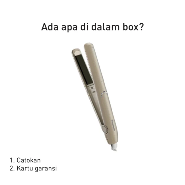 panasonic eh hv11 e415 hair straightener ceramic plate cream garansi resmi original