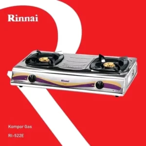 rinnai kompor gas 2 tungku ri 522 e garansi resmi original