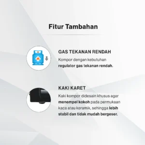 rinnai kompor gas 1 tungku stainless ri 201 s garansi resmi original