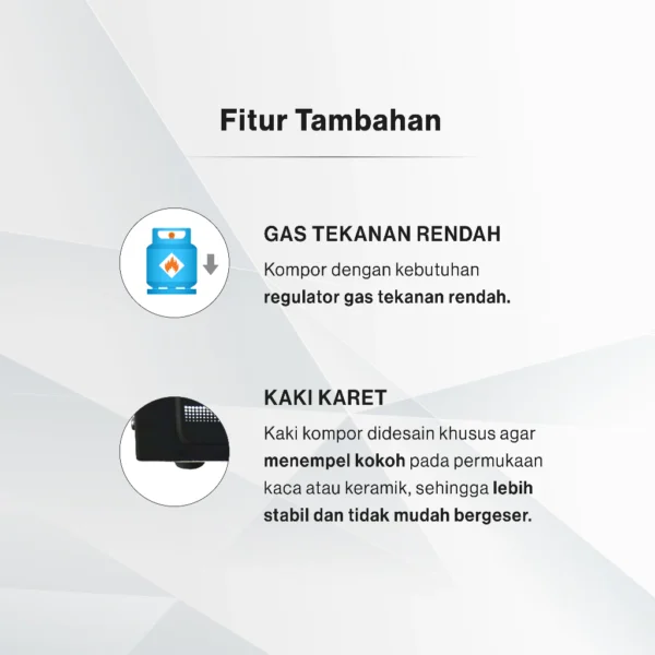 rinnai kompor gas 1 tungku stainless ri 201 s garansi resmi original