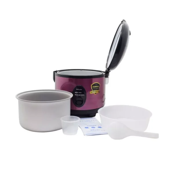 magic com miyako mcm508sbc nanoal anti lengket rice cooker 1.8 liter 3in1 magic warmer plus garansi resmi original