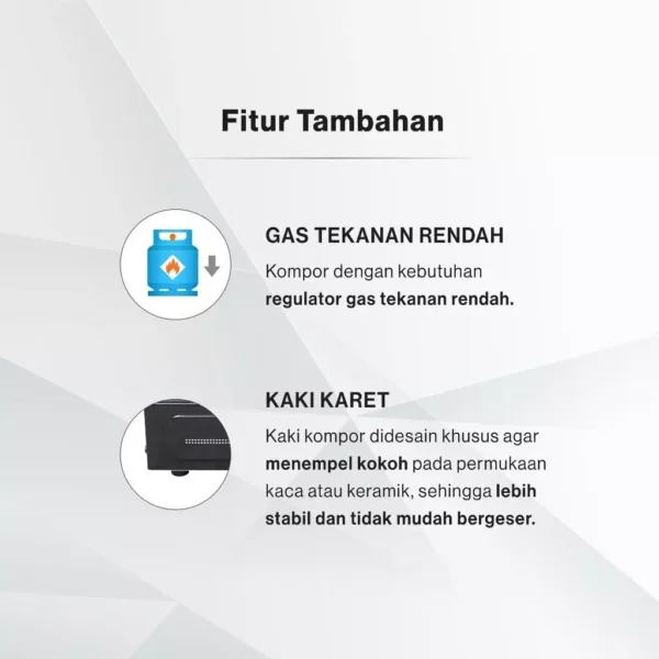 rinnai kompor gas 2 tungku ri 202 s garansi resmi original