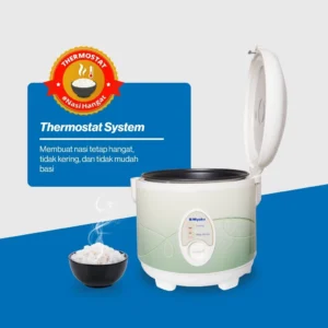 magic com miyako mcm508 rice cooker 3in1 magic warmer plus 1.8 liter garansi resmi original