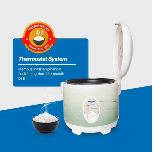 magic com miyako mcm508 rice cooker 3in1 magic warmer plus 1.8 liter garansi resmi original