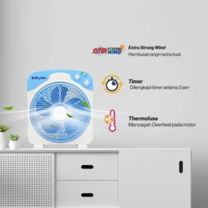 miyako fan kab 1281 kipas angin kotak box fan 12" low watt garansi resmi garansi resmi original