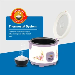 magic com miyako mcm509ts rice cooker 2in1 magic warmer magic com 1.8 liter 3in1 395w garansi resmi original