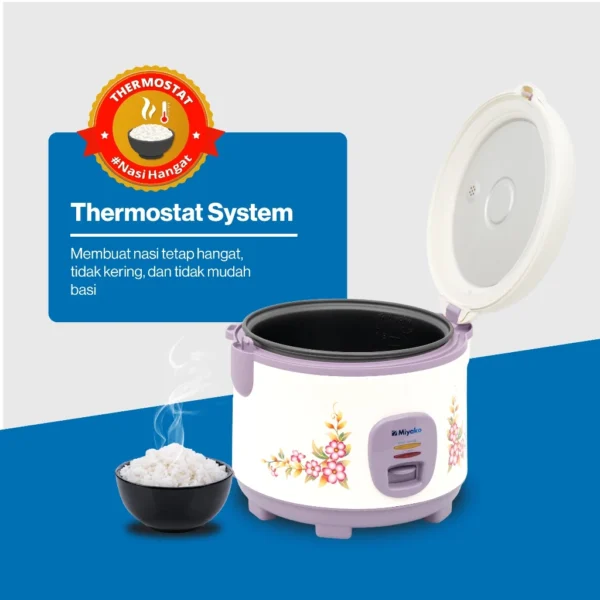 magic com miyako mcm509ts rice cooker 2in1 magic warmer magic com 1.8 liter 3in1 395w garansi resmi original