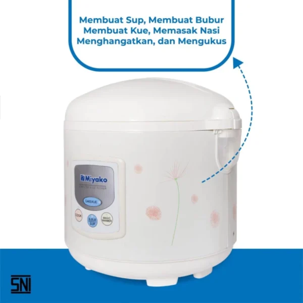 miyako rice cooker mcm 706 mejikom penanak nasi low watt anti lengket garansi resmi original