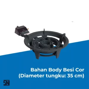 kompor gas commercial miyako ml288 tekanan rendah 1 tungku garansi resmi original