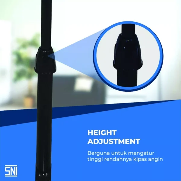 kipas angin miyako kas1606xpl stand fan 16 inc jaring plastik garansi resmi original