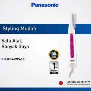 panasonic eh ke46vp415 ion styling brush + 3 attachments white garansi resmi original