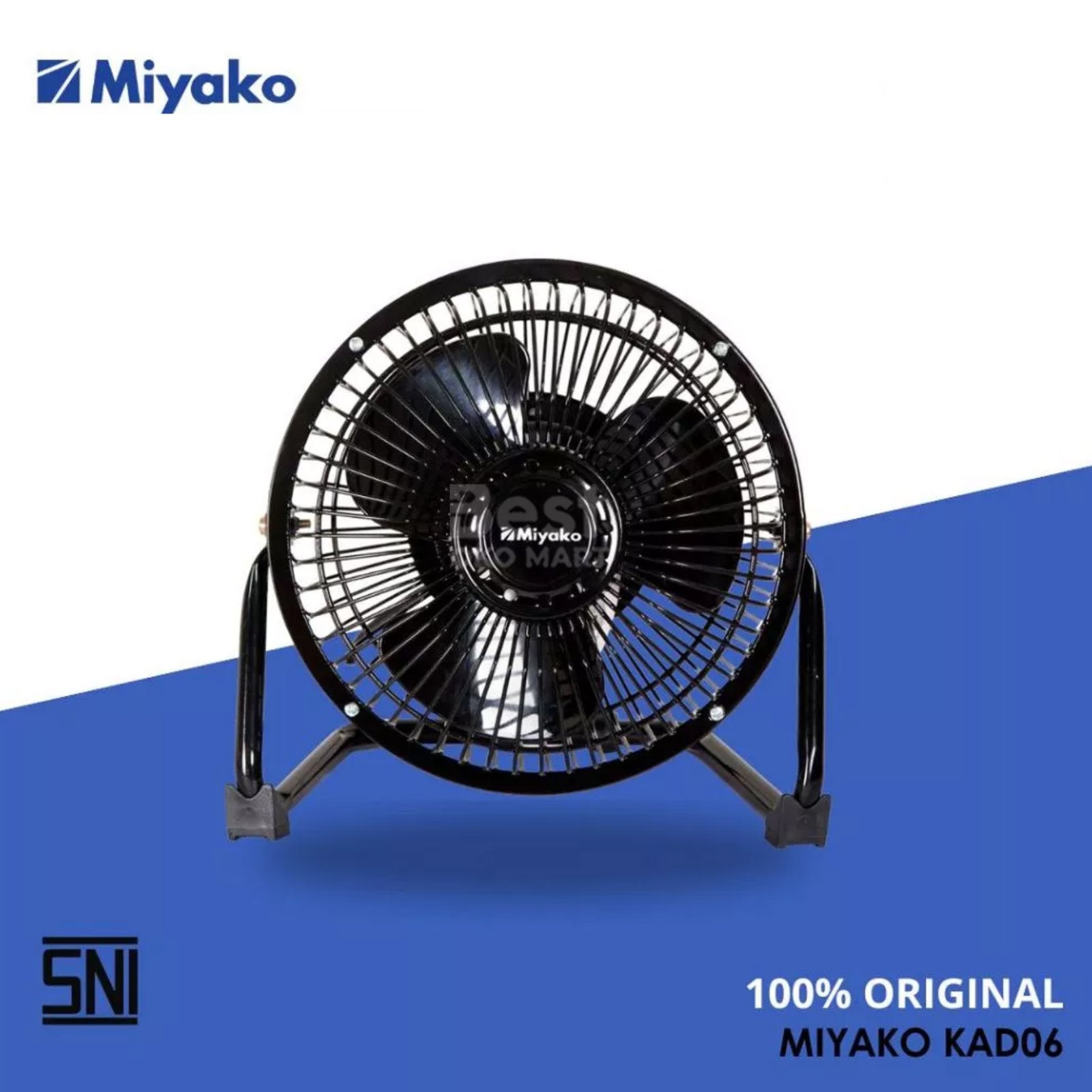 kipas angin miyako kad06 kipas meja desk fan hitam [6 inch] garansi resmi original