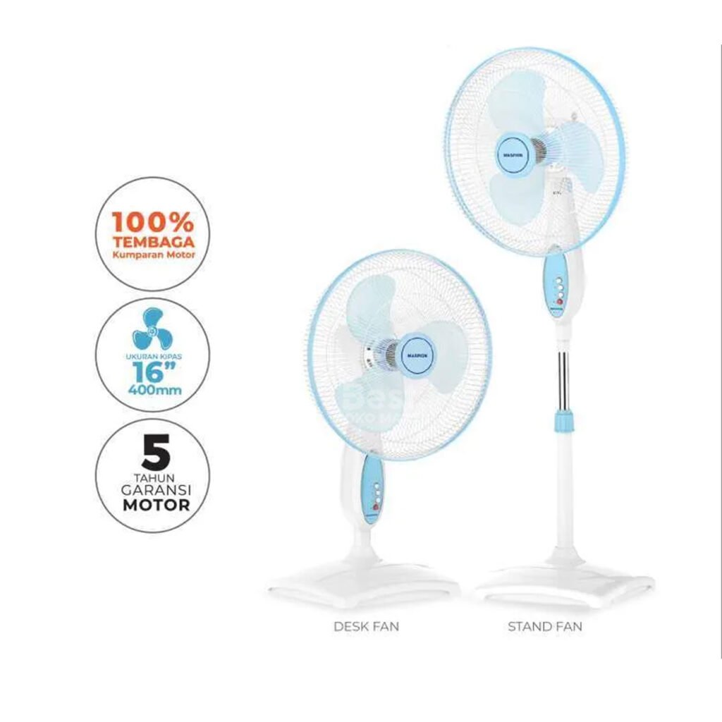 maspion kipas angin berdiri / stand fan 16 inch ex 167 s 2in1 original