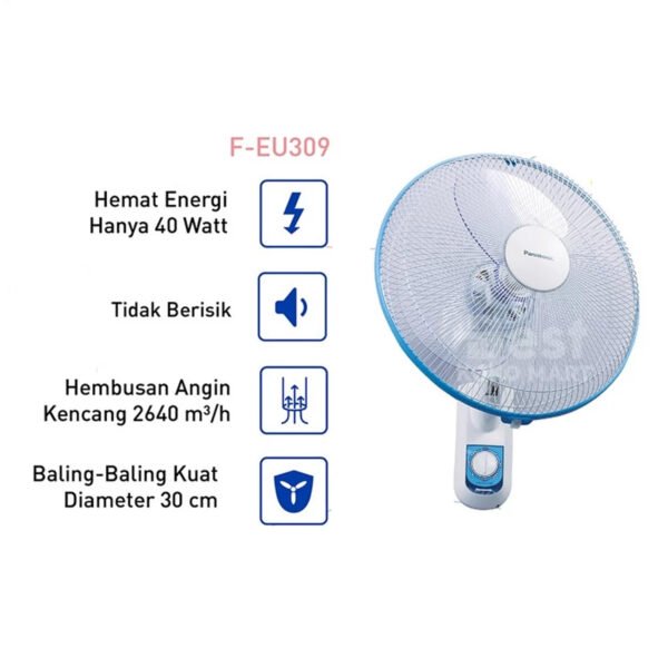 panasonic f eu309 kipas angin dinding / wall fan garansi resmi original