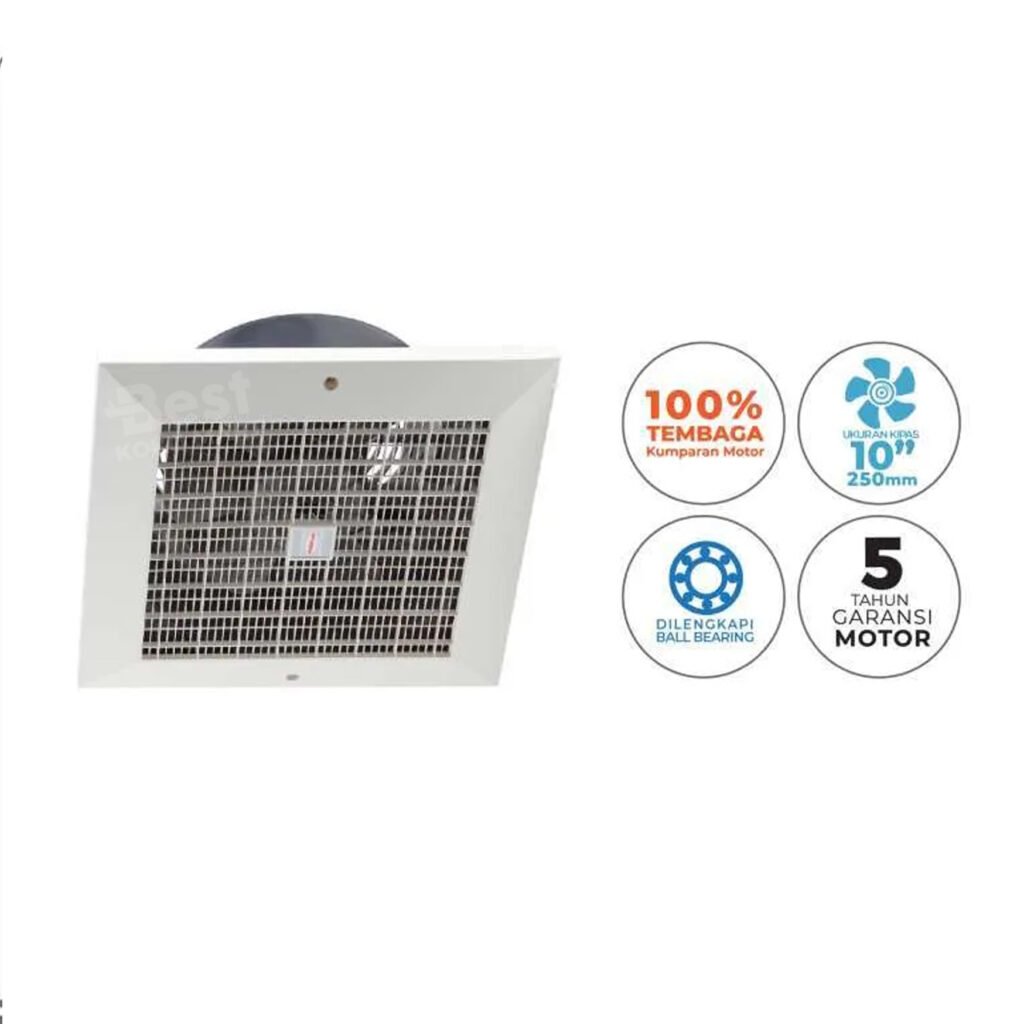 maspion exhaust fan cef 25 / kipas angin hexos plafon 10 inch garansi resmi original