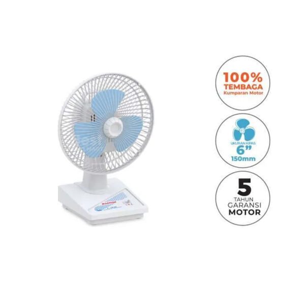 maspion desk fan/ kipas angin meja 6inch f 15da original garansi resmi
