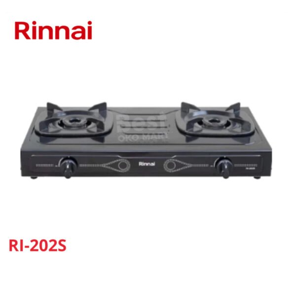 rinnai kompor gas 2 tungku ri 202 s garansi resmi original