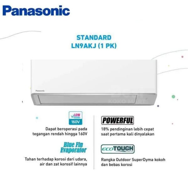panasonic cs/cu ln7akj ac split sibiru [3/4 pk] garansi original resmi